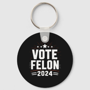 Llavero Vota Felón Trump 2024 Voto de Elección Divertida