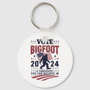 Llavero Vota por Bigfoot 2024 Presidencial Sasquatch