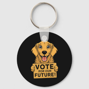 Llavero ¡Vota Por El Futuro! Pegatina