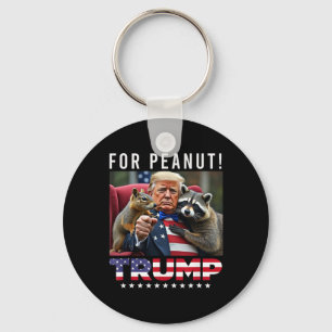 Llavero Vota Trump por Peanut la ardilla 3 