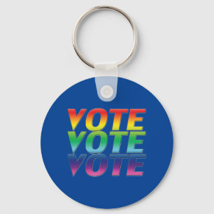 Llavero vota vota vota - orgullo lgbtq lgbt colores del ar