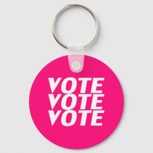 Llavero Votación voto voto caliente magenta rosa fucsia bl