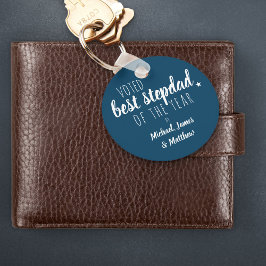 Llavero Votado el mejor padrastro del año por .. Keychain 