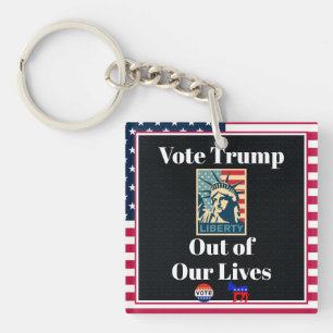 Llavero Votar a Trump fuera de nuestra cadena de vida