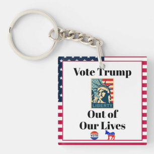 Llavero Votar a Trump fuera de nuestra cadena de vida