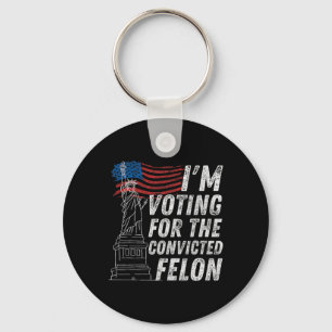 Llavero Votar al convicto Felon Funny Pro Trump 2024