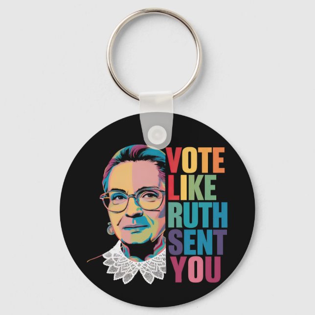 Llavero Votar como Ruth te envió (Anverso)