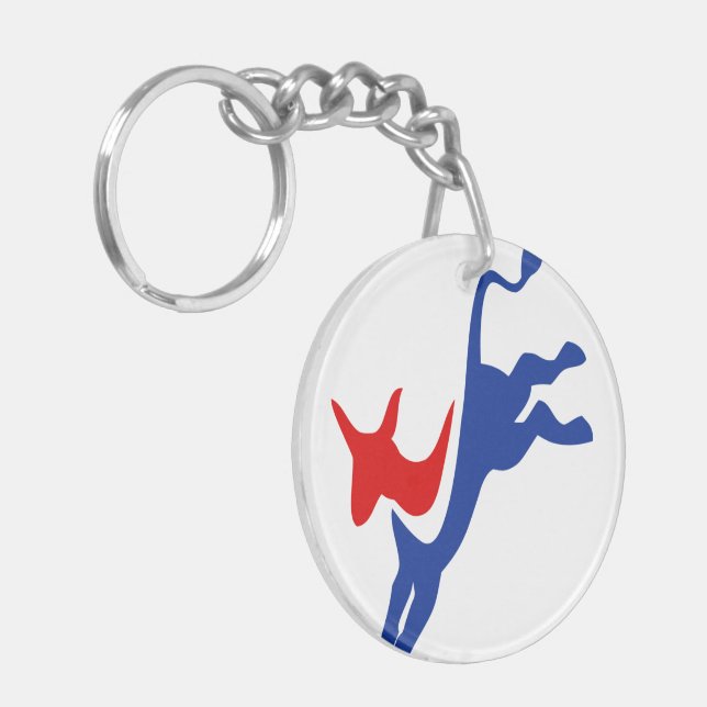 Llavero Votar por las elecciones demócratas tira a EE.UU. (Frente Izquierda)