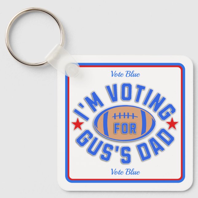 Llavero Votaré por el papá de Gus (Anverso)