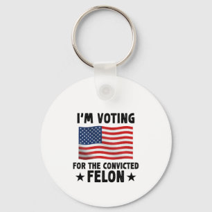 Llavero Votaré por el regalo de Felon convicto