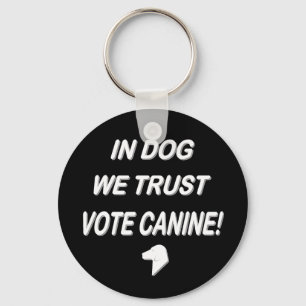 Llavero Vote Perro con texto blanco