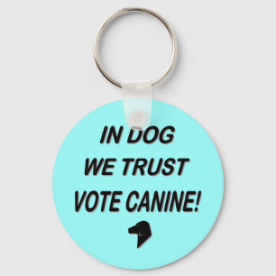 Llavero Vote Perro con texto negro