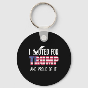 Llavero Voté por el patriota patriota de Trump