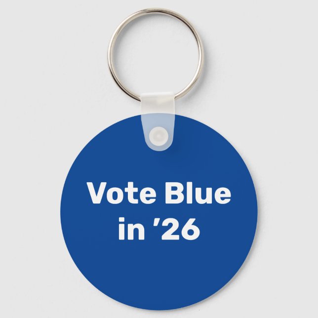 Llavero Voto azul en 2026 (Anverso)