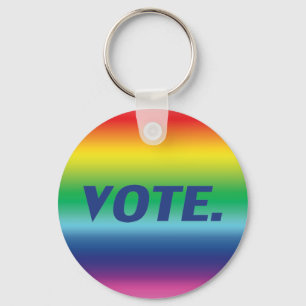 Llavero voto - azul, orgullo lgbtq, lgbt colores arcoíris