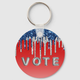 Llavero Voto de brillo americano