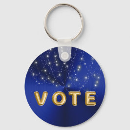 Llavero Voto de cascada de estrella de azul medianoche