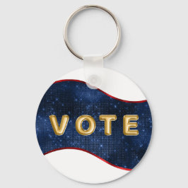 Llavero Voto de Ola Azul Patriótica