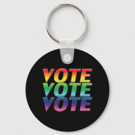 Llavero voto de voto - orgullo lgbtq lgbt colores arcoiris