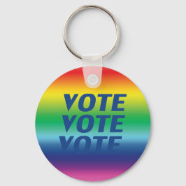 Llavero voto de voto - orgullo lgbtq lgbt colores arcoiris