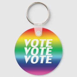 Llavero voto de voto - orgullo lgbtq lgbt colores arcoiris