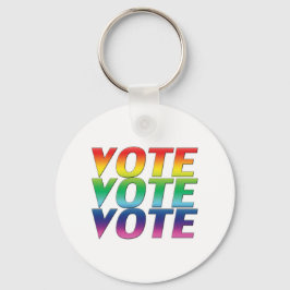 Llavero voto de voto - orgullo lgbtq lgbt colores arcoiris