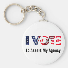 Llavero Voto Para Afirmar Mi Agencia 2024