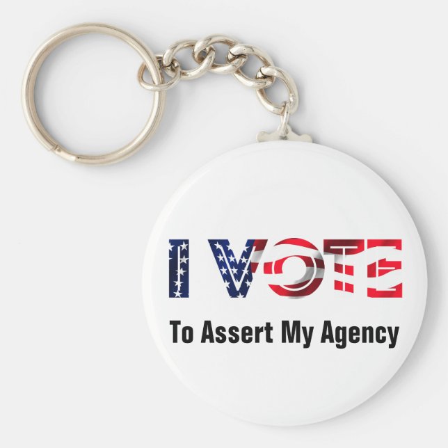 Llavero Voto Para Afirmar Mi Agencia 2024 (Frente)