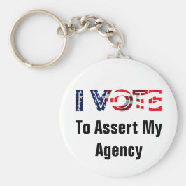 Llavero Voto Para Afirmar Mi Agencia 2024