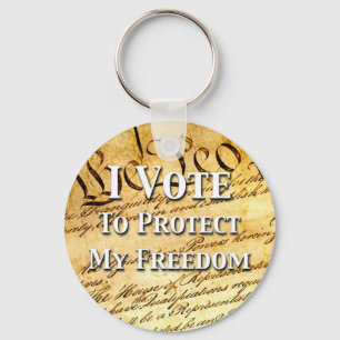 Llavero Voto Para Proteger Mi Libertad