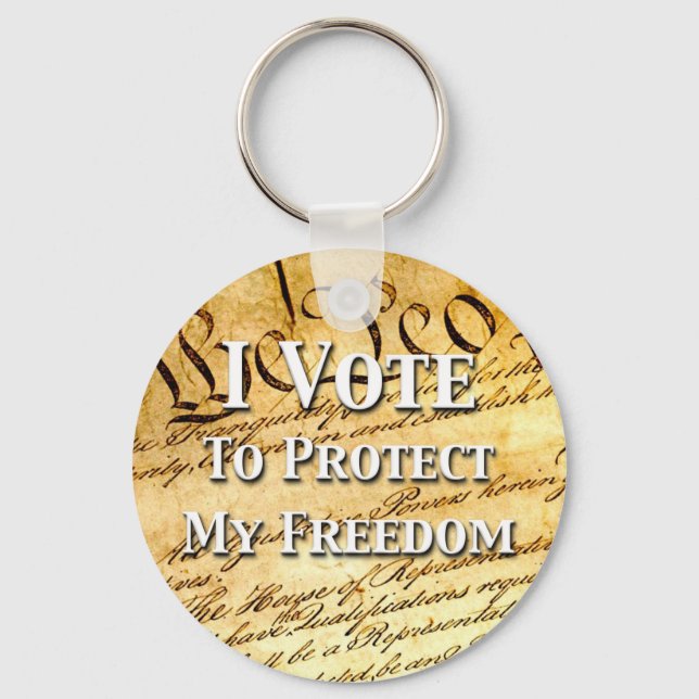 Llavero Voto Para Proteger Mi Libertad (Anverso)