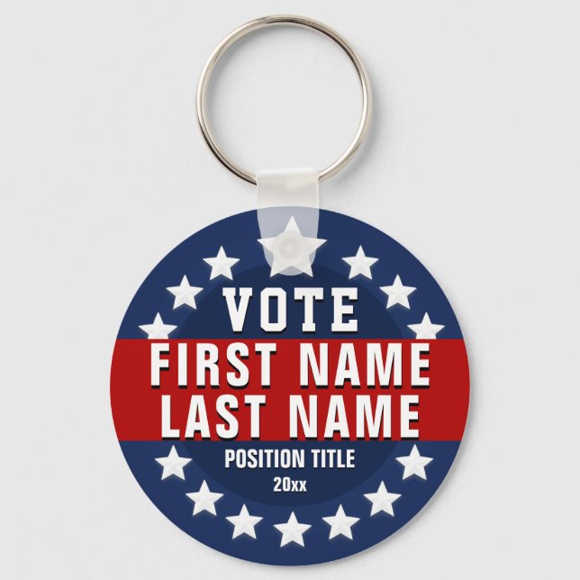 Llavero Voto personalizado  (Anverso)