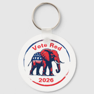 Llavero Voto rojo 2026