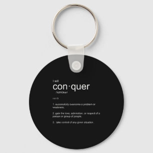 Llavero Voy a conquistar la motivación Inspiradora