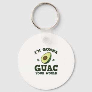 Llavero Voy a Guac su aguacate divertido del Guacamole del