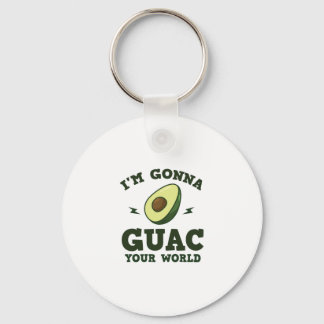 Llavero Voy a Guac tu mundo divertido aguacate guacamole