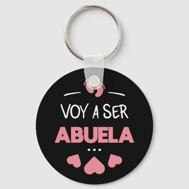 Llavero Voy a ser abuela tote bag (Anverso)