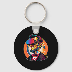 Llavero Vr Auriculares Abraham Lincoln Video Game Virtual 