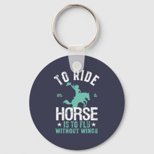 Llavero Vuelo inspirador de caballos sin alas