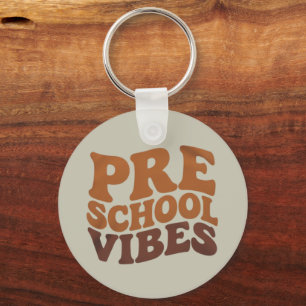Llavero Vuelta al cole primer día de preescolar groovy