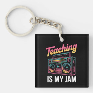Llavero Vuelta al cole Retro Enseñar es mi pasión 80s 