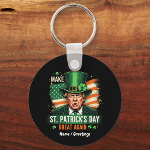 Llavero Vuelve a hacer grande el día de San Patricio Trump