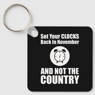 Llavero Vuelve A Poner Los Relojes En Noviembre, No En El