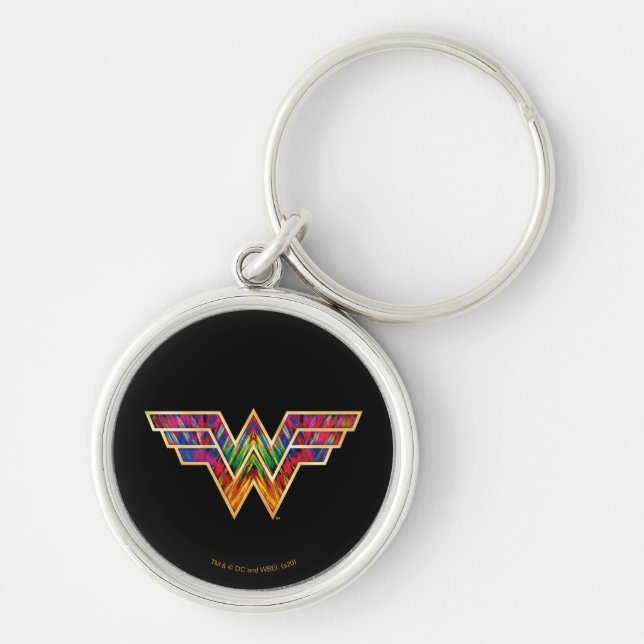 Llavero W84 | Logo de Wonwoman Kaleidoscope (Frente)