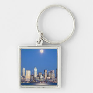 Llavero WA, Seattle, horizonte de Seattle y Elliott Bay 3
