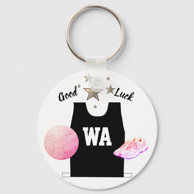 Llavero WA Wing Attack Netball Good Luck Keyring (Anverso)