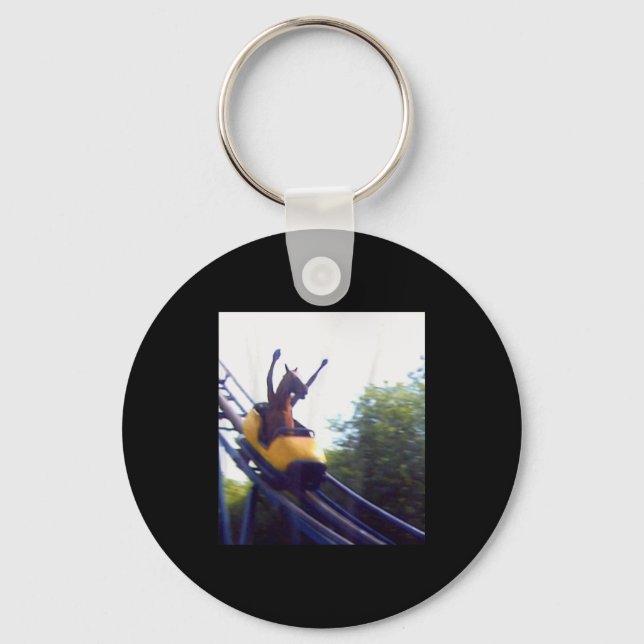 Llavero Wacky Horse Riding Roller Coaster Meme Internet Fu (Anverso)