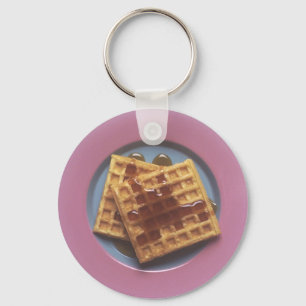 Llavero Waffles con jarabe