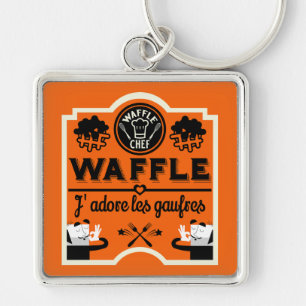Llavero Waffles de Francia