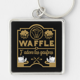 Llavero Waffles de Francia